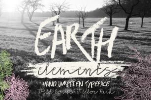 Earth Elements Type + Bonus Font Download