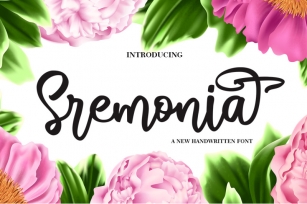 Sremonia - Handwritten Font Download