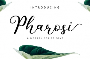 Pharosi a Modern Script Font Font Download