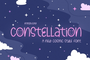 Constellation Font (Kids Fonts, Cute Fonts, Space Fonts) Font Download