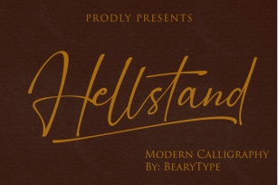 Hellstand // Script font Font Download