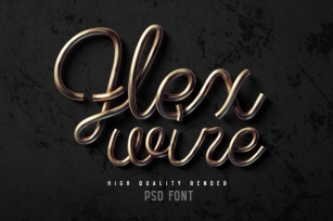 Flex wire PSD font Font Download