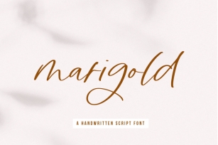 Marigold - Handwritten Script Font Font Download