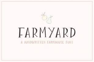 Farmyard Font (Farmhouse Fonts, Rustic Fonts, Country Fonts) Font Download