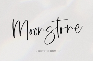 Moonstone - Handwritten Script Font Font Download