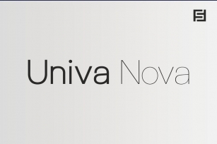 Univa Nova - Minimalist Typeface with Clean Design Font Download
