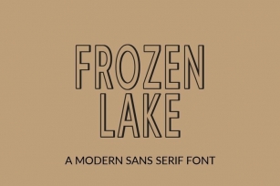 Web Frozen Lake Font Download