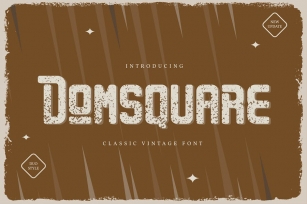 Domsquare | Classic Vintage Font Font Download