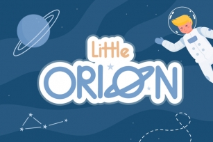 Little Orion Font with Illustration Font Download