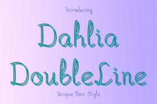 Dahlia Double Line Font Download