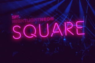 Square Neon Font and Graphic Presets Font Download