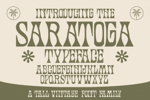 Saratoga Typeface Font Download