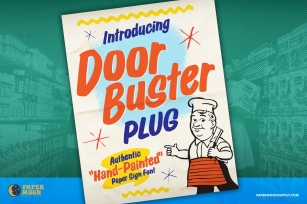Doorbuster Plug Sign Painter Font Download