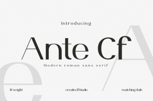 Ante Cf Font Family Font Download