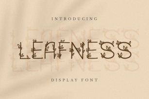 Web Leafness Font Download