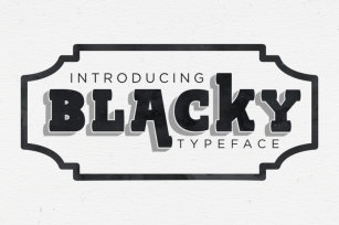 BLACKY TYPEFACE Font Download