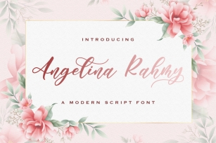 Angelina Rahmy - Modern Script Font Font Download