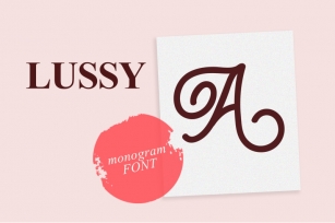 Lussy Monogram Font Download