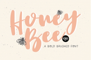HONEY BEE a Bold Brushed Font Font Download