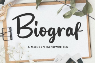 Biograf Modern Handwritten Font Font Download