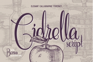Cidrella script &amp;amp; graphics Font Download
