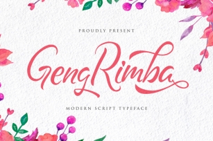 Geng Rimba - Modern Script Font Font Download