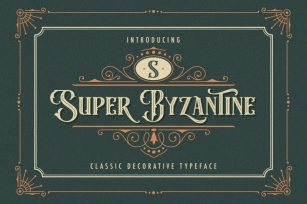 Super Byzantine - Decorative Font Font Download