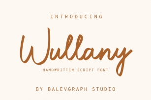 Wullany Handwritten Script Font Font Download