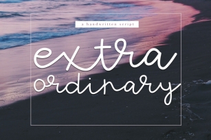 Extraordinary - A Script Font Font Download