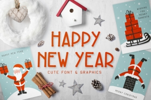 New Year Font and Graphics Pack Font Download