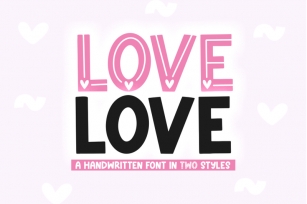 Love Love - Valentine&amp;#039;s Day Font Font Download