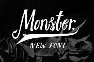 Monster vintage font Font Download