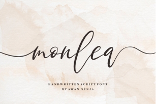 Monlea - Handwritting Font Font Download