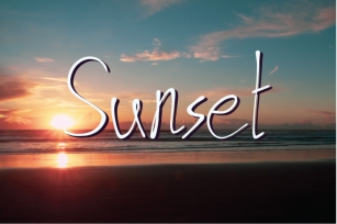 sunset Font Download