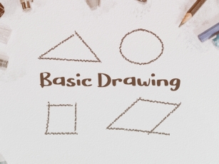 B Basic Drawing Font Download