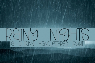 Web Rainy Nights Font Download