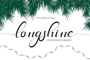 LongShine Script -Best Seller Font Download