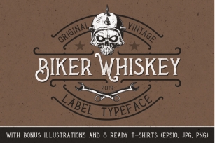 Biker Whiskey Layered Font + Bonus Font Download