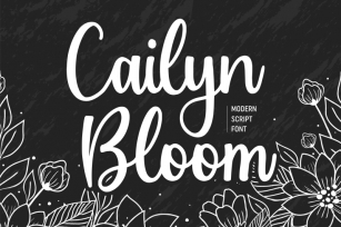 Cailyn Bloom Modern Script Font Font Download