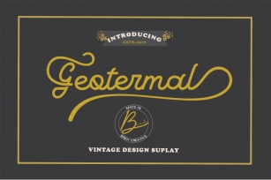 Geotermal Font Font Download