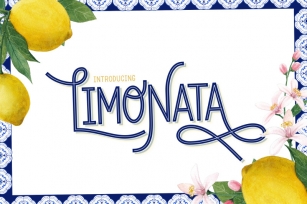 Limonata Font (Beautiful Fonts, Retro Fonts, Vintage Fonts) Font Download