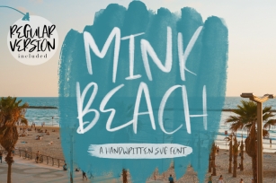 Mink Beach Font + SVG Font Font Download