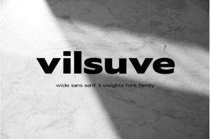 Vilsuve - sans serif Font Download