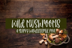 Web Wild Mushrooms Font Download