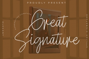 Great Signature Font Download