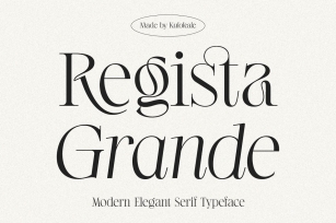 Regista Grande Font Download