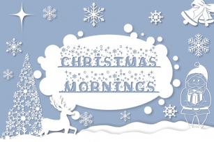 Christmas Mornings Font with Bonus Extras Font Download