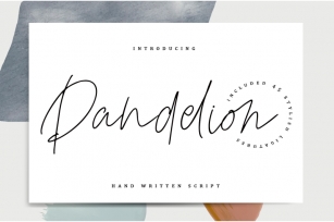 Dandelion - Stylish script. Font Download