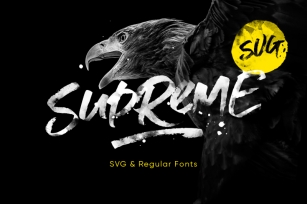 Supreme Script + SVG Font Download