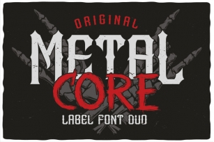 MetalCore Font Duo Font Download